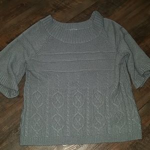 Worthington gray with silver bling sweater XL